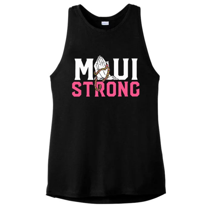 Maui Strong Wildfire Relief All Profits Will Be Donated Ladies Tri-Blend Wicking Tank