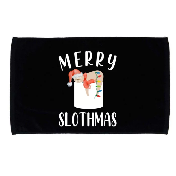 Merry Slothmas Xmas Sloth Animal Accessories Decor Gift Microfiber Hand Towel