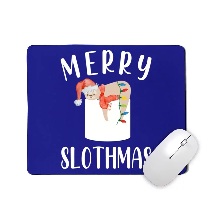 Merry Slothmas Xmas Sloth Animal Accessories Decor Gift Mousepad