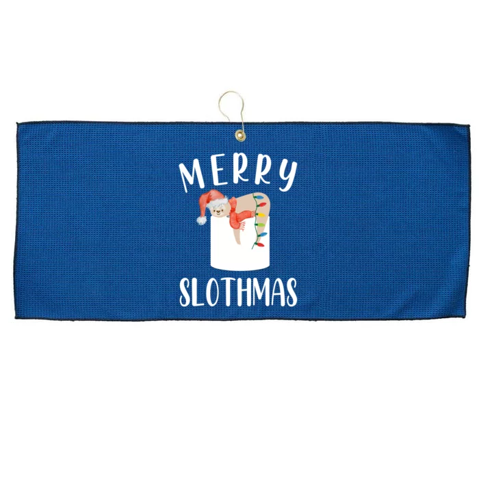 Merry Slothmas Xmas Sloth Animal Accessories Decor Gift Large Microfiber Waffle Golf Towel