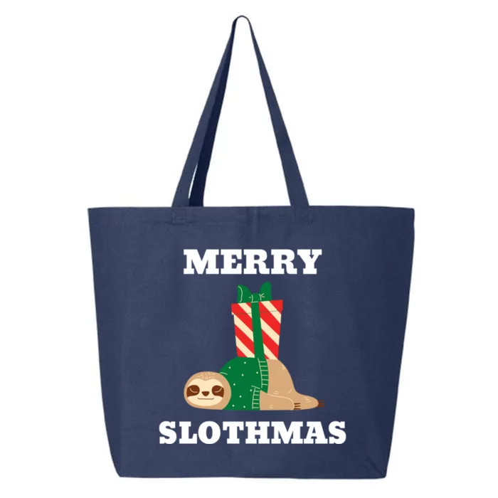 Merry Slothmas Xmas Sloth Lovers Cute And Funny Christmas Meaningful Gift 25L Jumbo Tote