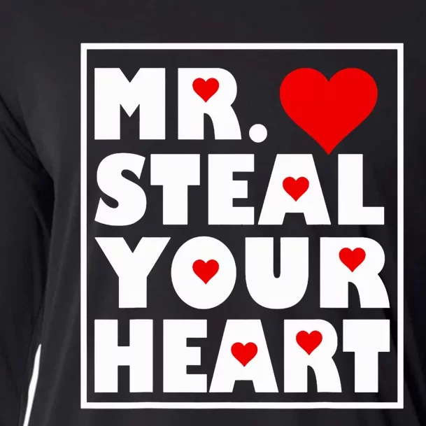 Mr Steal Your Heart Valentines Day Cooling Performance Long Sleeve Crew