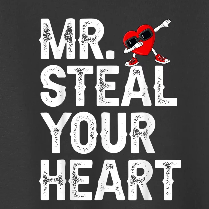 Mr. Steal Your Heart Valentines Day Dabbing Heart Valentines Toddler T-Shirt