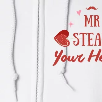 Mr Steal Your Heart Cute Valentine's Day Full Zip Hoodie