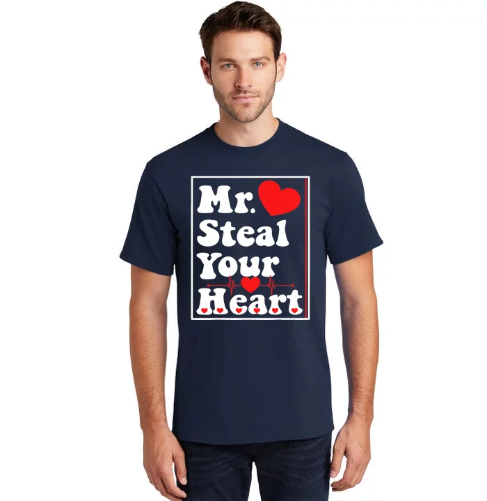 Mr. Steal Your Heart Valentines Day Boy Tall T-Shirt