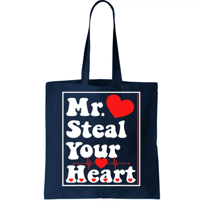 Mr. Steal Your Heart Valentines Day Boy Tote Bag