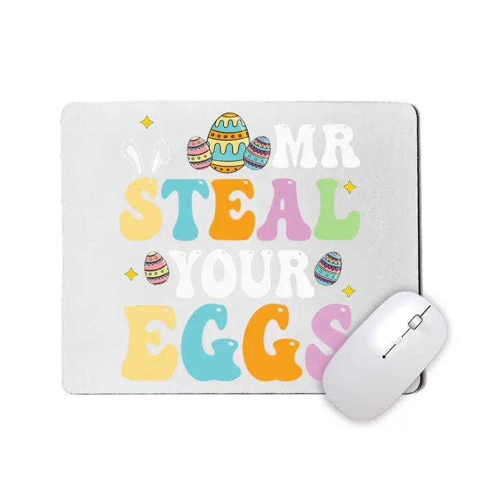 Mr Steal Your Eggs Easter Sunday Funny Easter Mousepad