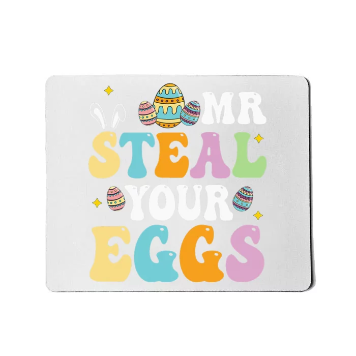 Mr Steal Your Eggs Easter Sunday Funny Easter Mousepad