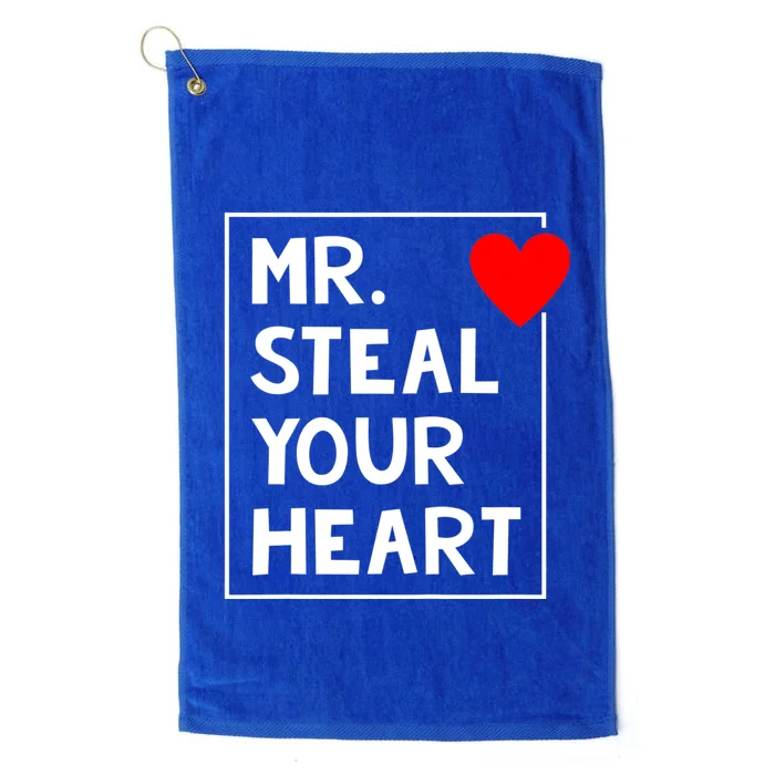 Mr Steal Your Heart Valentines Day Platinum Collection Golf Towel