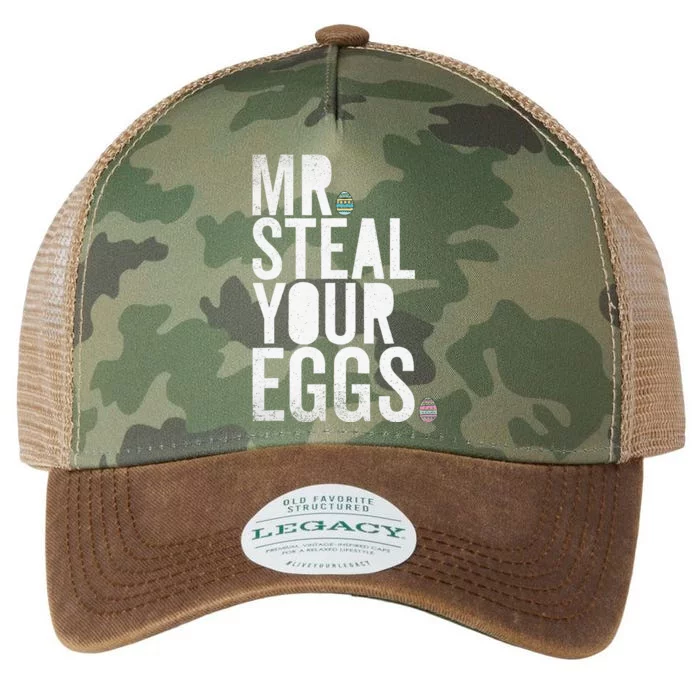 Mr Steal Your Eggs Funny Easter Matching Family Legacy Tie Dye Trucker Hat