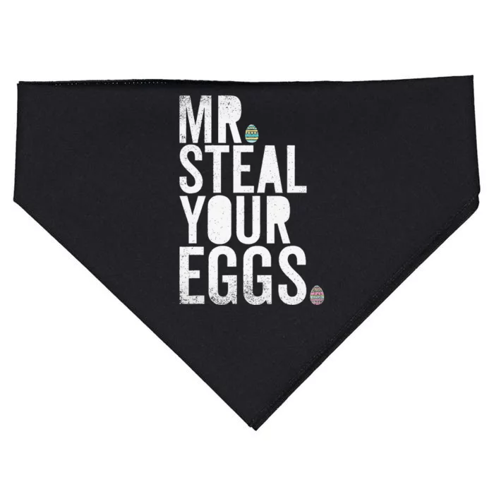 Mr Steal Your Eggs Funny Easter Matching Family USA-Made Doggie Bandana