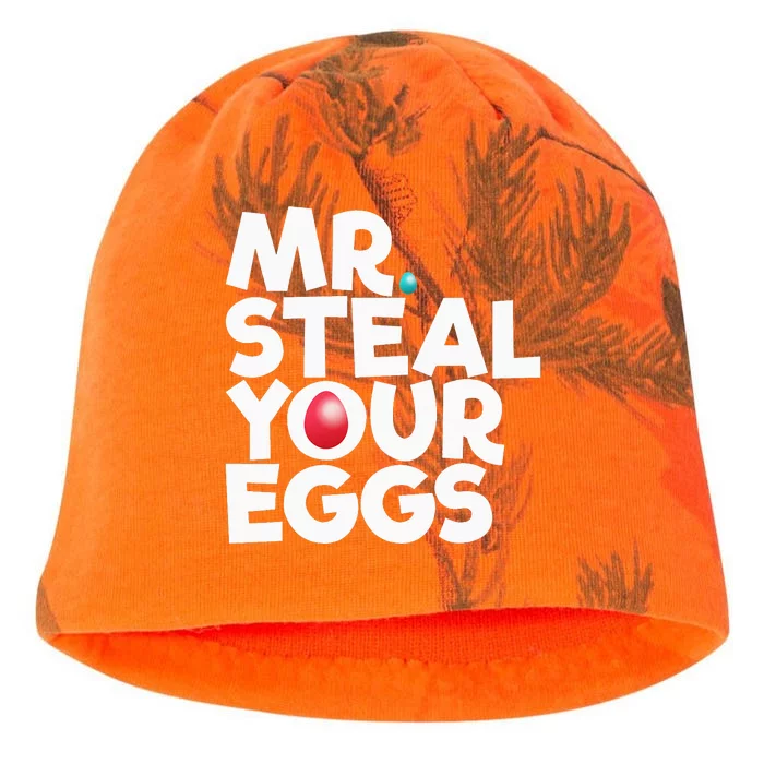 Mr Steal Your Eggs Easter Sunday Funny rabbit Kati - Camo Knit Beanie