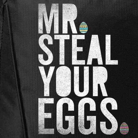 Mr Steal Your Eggs Funny Easter Matching Family City Backpack