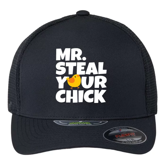 Mr Steal Your Chick Easter Chicken Egg Hunting Flexfit Unipanel Trucker Cap