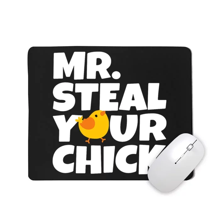 Mr Steal Your Chick Easter Chicken Egg Hunting Mousepad