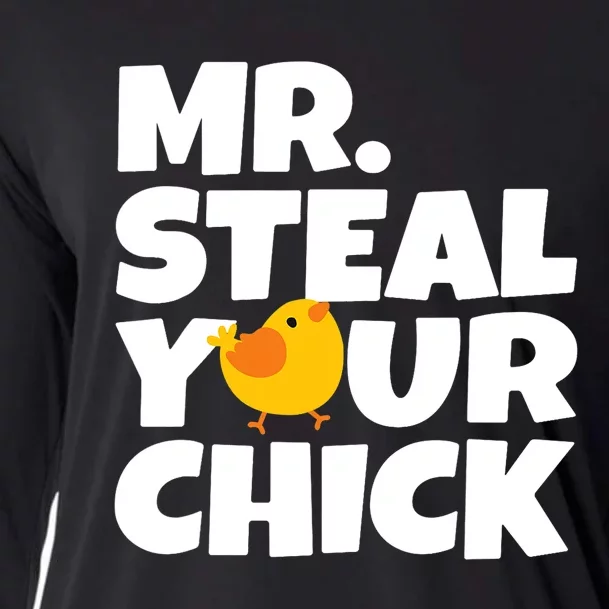 Mr Steal Your Chick Easter Chicken Egg Hunting Cooling Performance Long Sleeve Crew