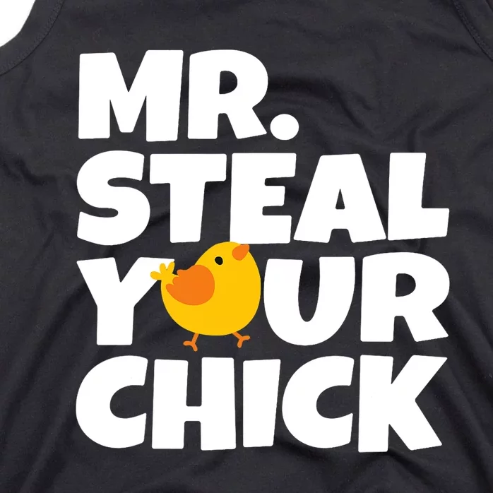 Mr Steal Your Chick Easter Chicken Egg Hunting Tank Top