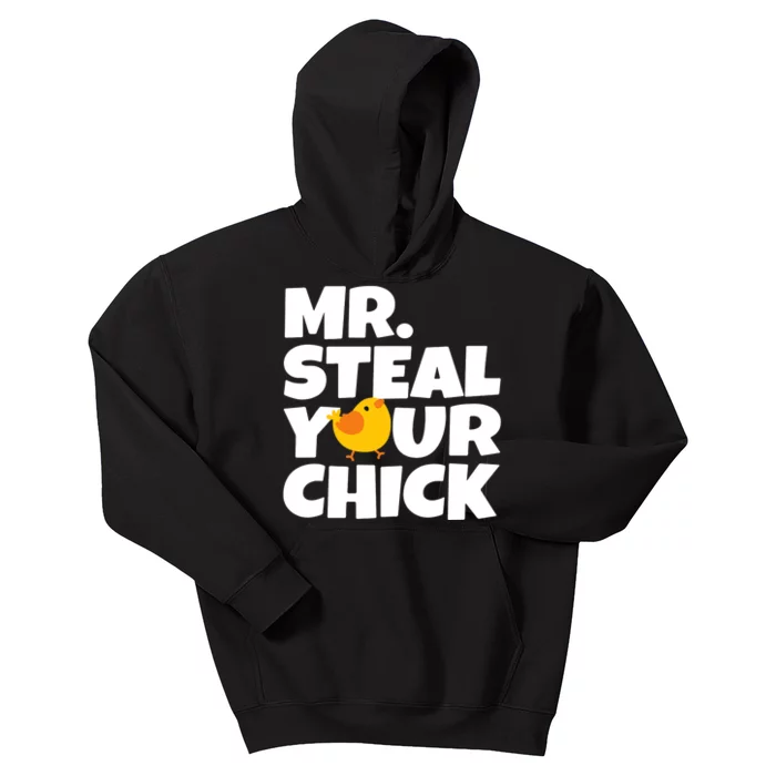 Mr Steal Your Chick Easter Chicken Egg Hunting Kids Hoodie