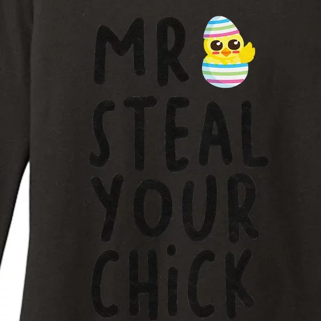 Mr. Steal Your Chick Hunting Baby Chicken Hunting Eggs Womens CVC Long Sleeve Shirt