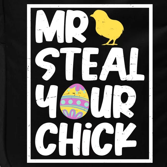 Mr Steal Your Chick Funny Chicken Egg Impact Tech Backpack