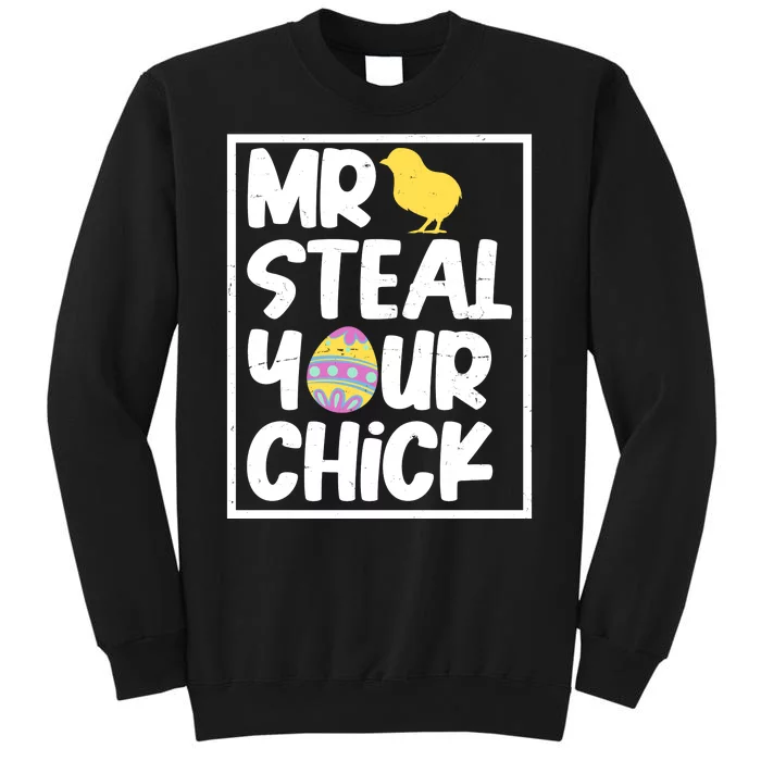 Mr Steal Your Chick Funny Chicken Egg Tall Sweatshirt