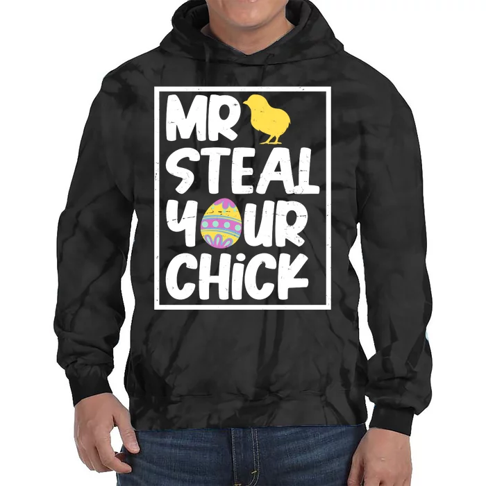 Mr Steal Your Chick Funny Chicken Egg Tie Dye Hoodie