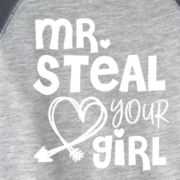 Mr Steal Your Girl Hearts Boy Son Brother Fun Valentines Day Toddler Fine Jersey T-Shirt