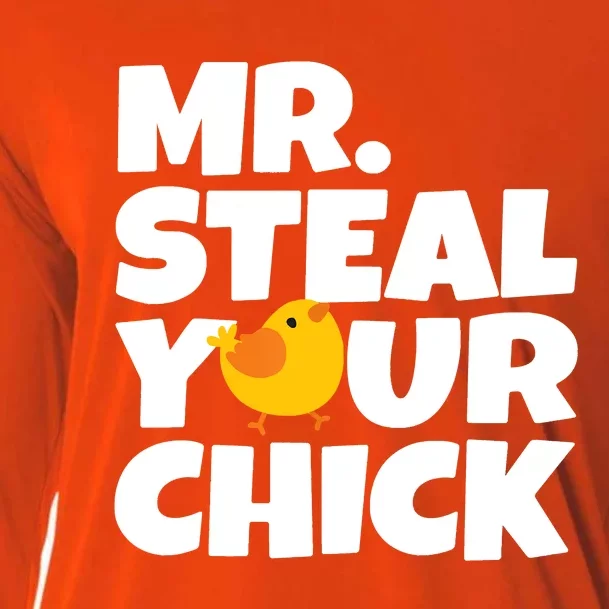 Mr Steal Your Chick Easter Chicken Egg Hunting Cooling Performance Long Sleeve Crew