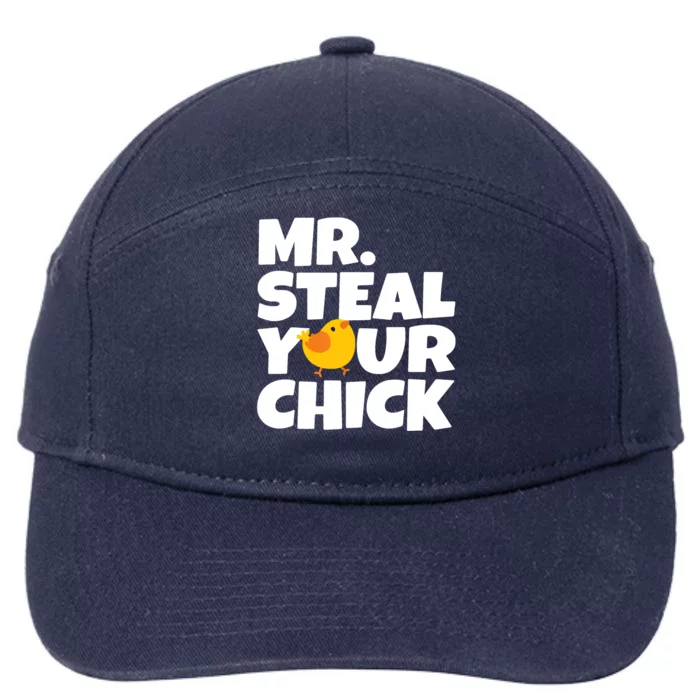 Mr Steal Your Chick Easter Chicken Egg Hunting 7-Panel Snapback Hat