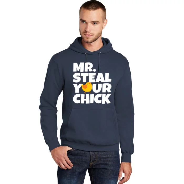 Mr Steal Your Chick Easter Chicken Egg Hunting Tall Hoodie