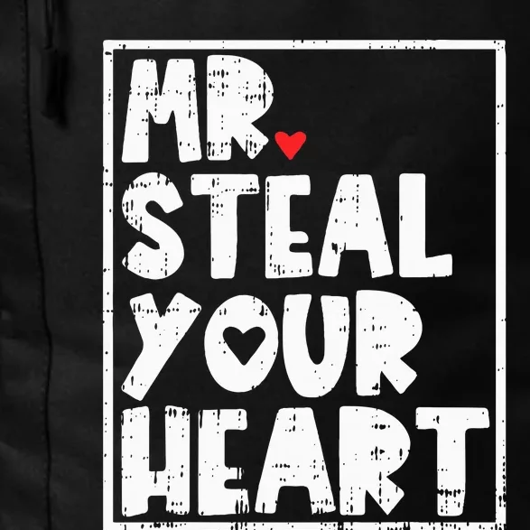 Mr Steal Your Heart Valentines Day Funny Vday Daily Commute Backpack