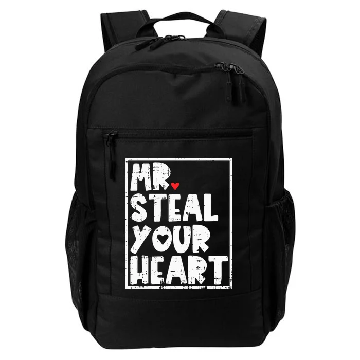 Mr Steal Your Heart Valentines Day Funny Vday Daily Commute Backpack