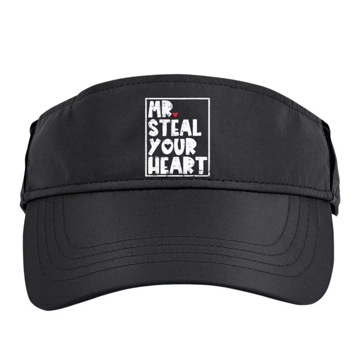 Mr Steal Your Heart Valentines Day Funny Vday Adult Drive Performance Visor