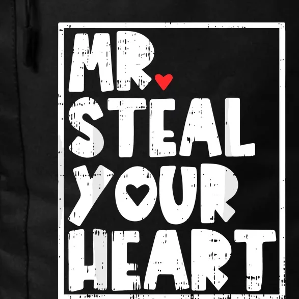 Mr Steal Your Heart Valentines Day Funny Daily Commute Backpack