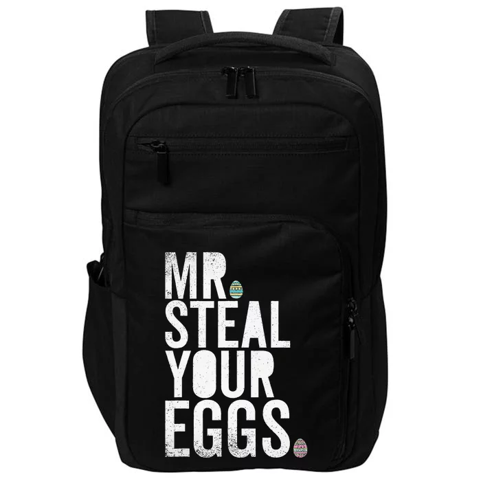 Mr Steal Your Eggs Funny Easter Matching Family Impact Tech Backpack