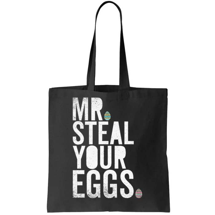 Mr Steal Your Eggs Funny Easter Matching Family Tote Bag