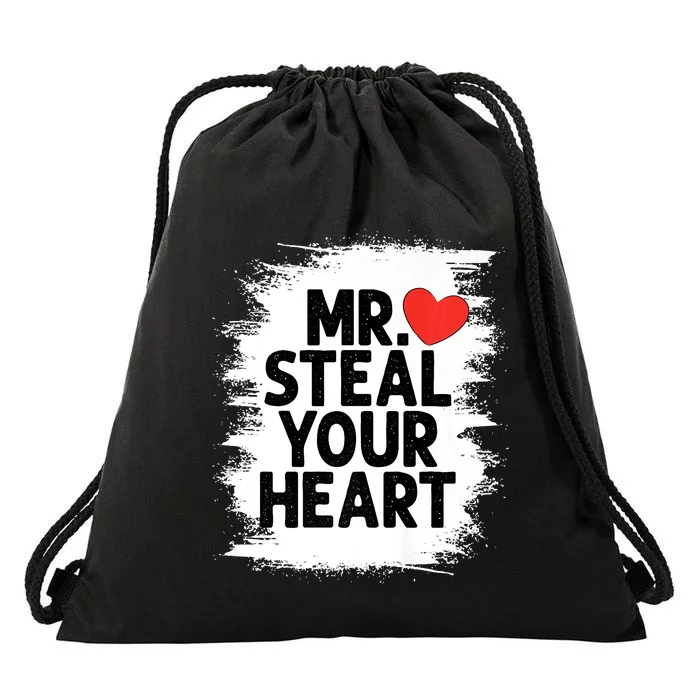 Mr Steal Your Heart Valentines Day Funny Love Drawstring Bag