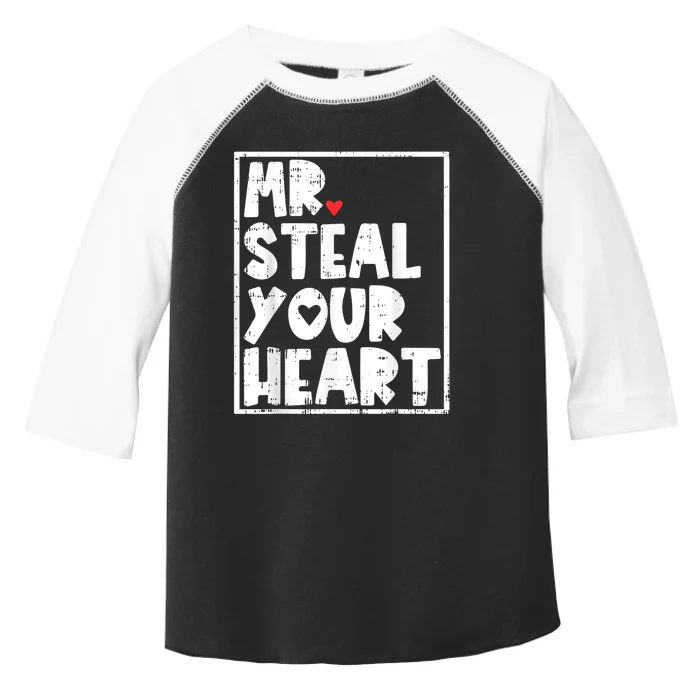 Mr Steal Your Heart Valentines Day Funny Vday Toddler Fine Jersey T-Shirt