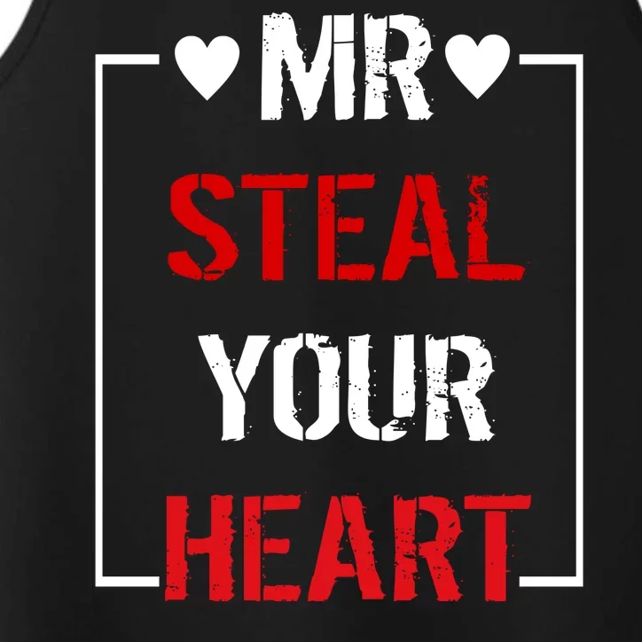 Mr. Steal Your Heart Valentines Day Performance Tank