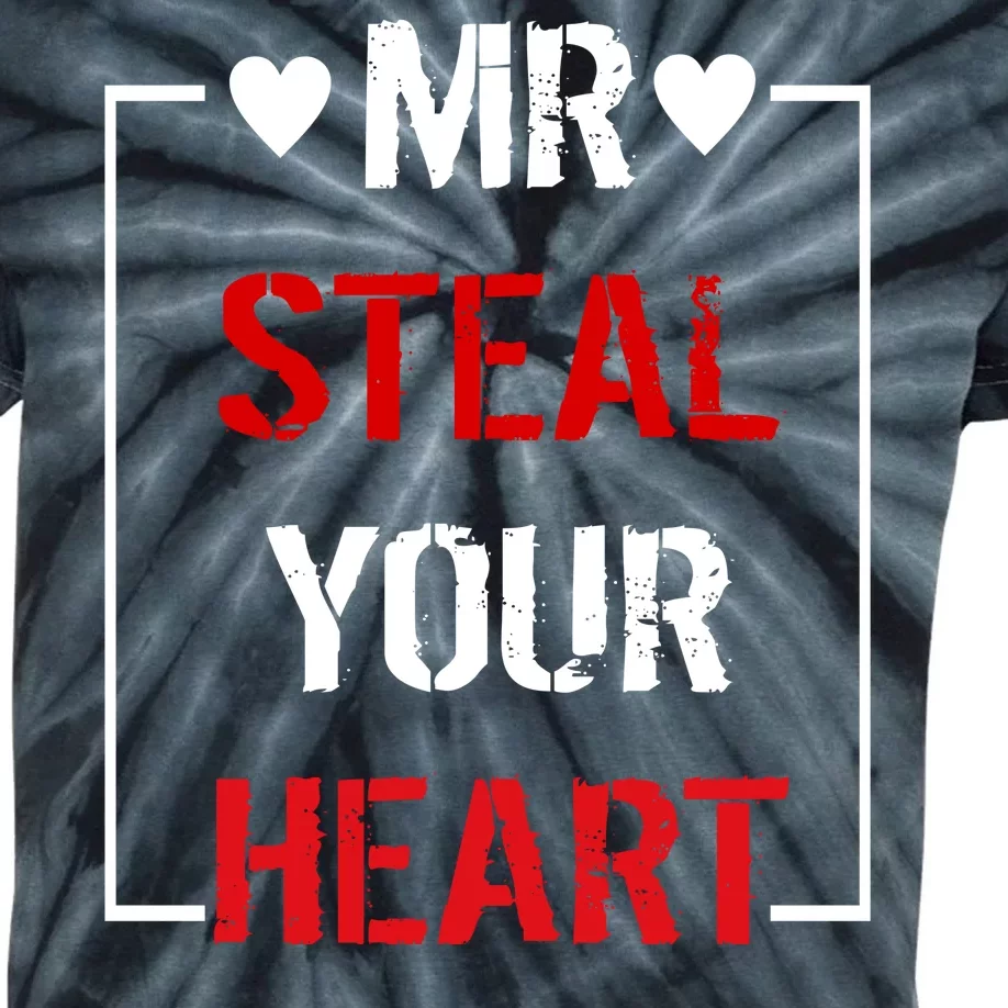 Mr. Steal Your Heart Valentines Day Kids Tie-Dye T-Shirt