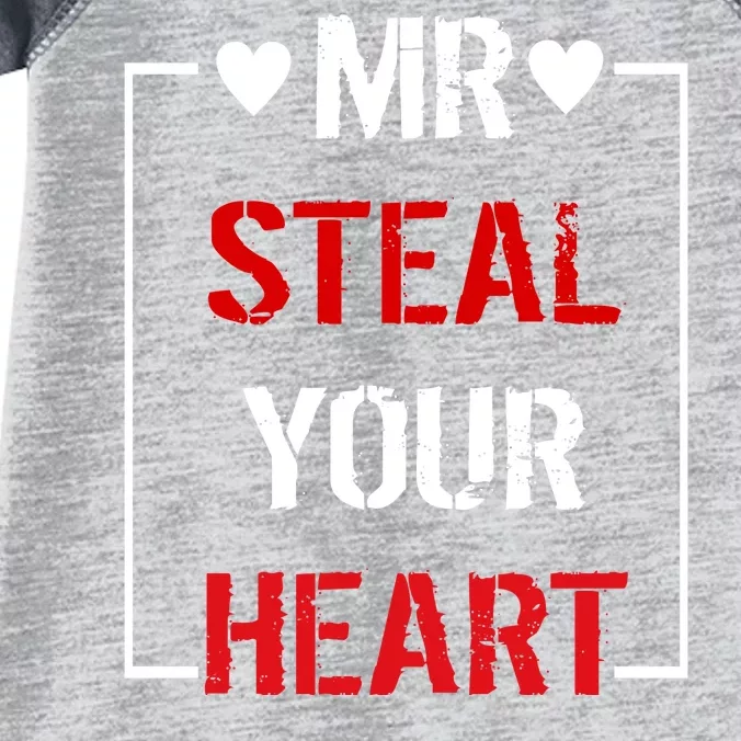 Mr. Steal Your Heart Valentines Day Infant Baby Jersey Bodysuit