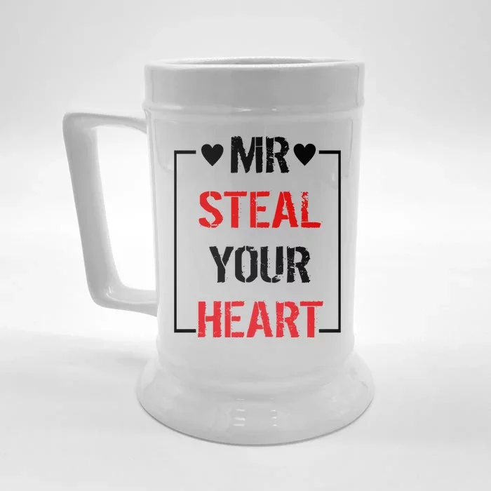 Mr. Steal Your Heart Valentines Day Front & Back Beer Stein