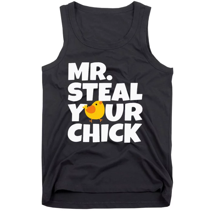 Mr Steal Your Chick Easter Chicken Egg Hunting Tank Top