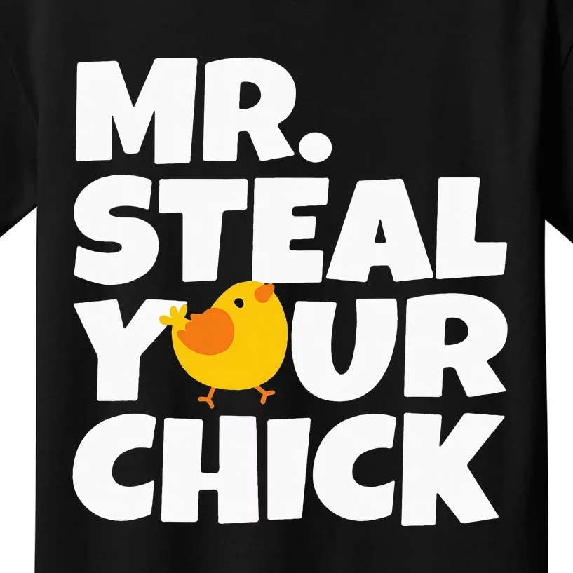 Mr Steal Your Chick Easter Chicken Egg Hunting Kids T-Shirt