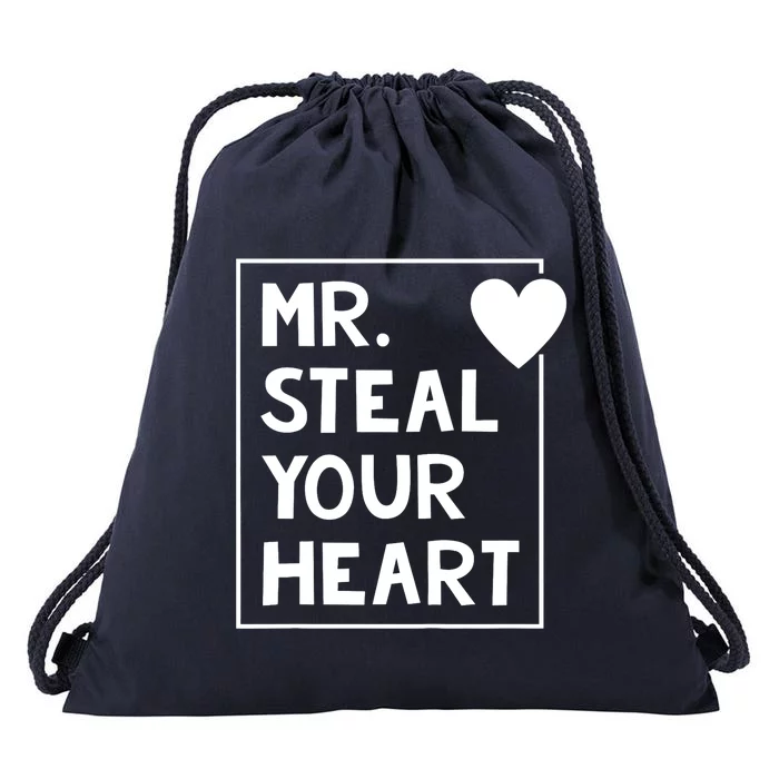 Mr Steal Your Heart Valentines Day Boy Drawstring Bag