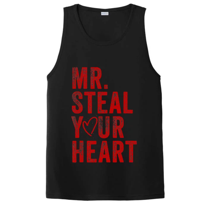 Mr Steal Your Heart Valentines Day Boy Performance Tank