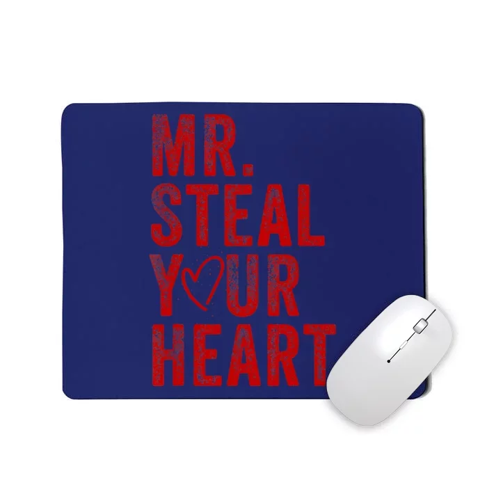 Mr Steal Your Heart Valentines Day Boy Mousepad