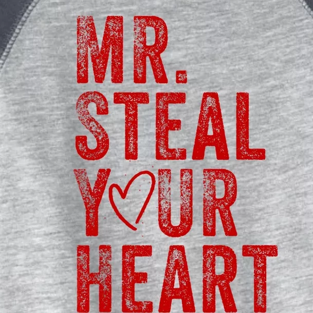 Mr Steal Your Heart Valentines Day Boy Toddler Fine Jersey T-Shirt