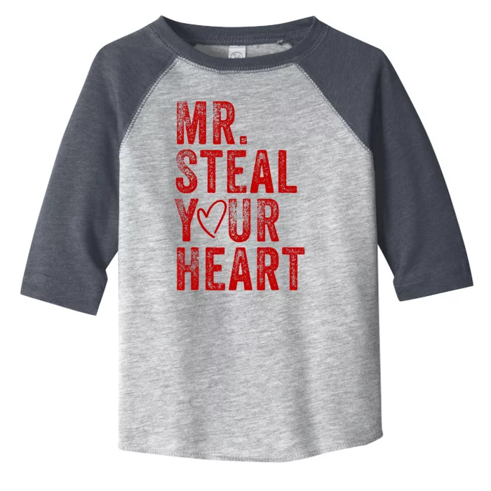 Mr Steal Your Heart Valentines Day Boy Toddler Fine Jersey T-Shirt