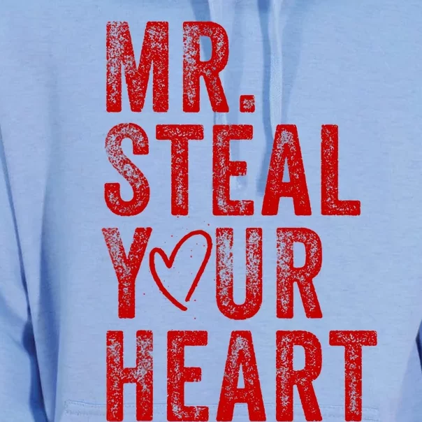 Mr Steal Your Heart Valentines Day Boy Unisex Surf Hoodie